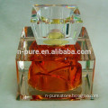 custom made red empty crystal perfume bottle